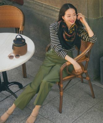 新品23区★【杏さん着用/洗える】Armor-lux スムースボーダーカットソー セール】 【洗える】Armor-lux スムース クロップド ボーダー