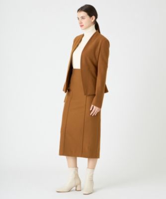 212* 新品 BEIGE, ベイジ MAZARINE ノーカラージャケット 2 BEIGE，(ベイジ)のMAZARINE / ノーカラージャケット通販 | 集英社HAPPY