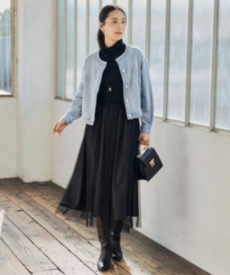自由区 L(ジユウク エル)の【洗える】ウスカルデニム ジャケット