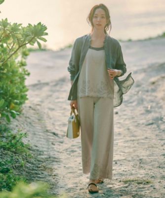 23区(ニジュウサンク)の【洗える】リネンエンブロイダリー