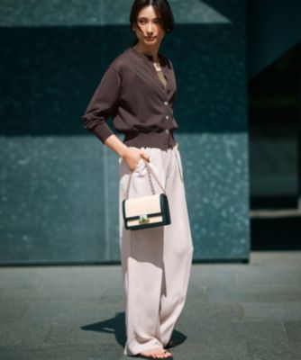 23区　ライトシアーニット カーディガン　40 新品 23区 L(ニジュウサンク エル)の【洗える】ライトシアーニット