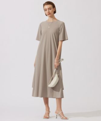 ICB★新品★【接触冷感・UVカット・速乾・洗える】マットスキューバ ワンピース ICB(アイシービー)の【接触冷感・UVカット・速乾・洗える