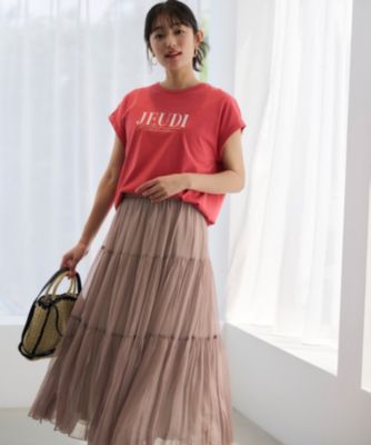 ANY SIS(エニィスィス)の【洗える】シアーワッシャーティアード