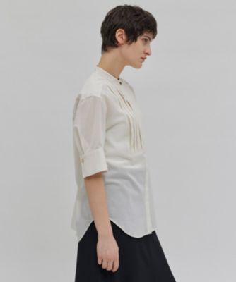 BEIGE, ベイジ 【洗える】BAC バンドカラーブラウス 　36号 BEIGE，(ベイジ)の【洗える】BAC / バンドカラーブラウス通販