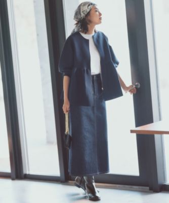 23区　DENIM デニムスカート　ネイビー　38 23区 S(ニジュウサンク エス)の【Oggi3月号掲載/新色追加/洗える】23区
