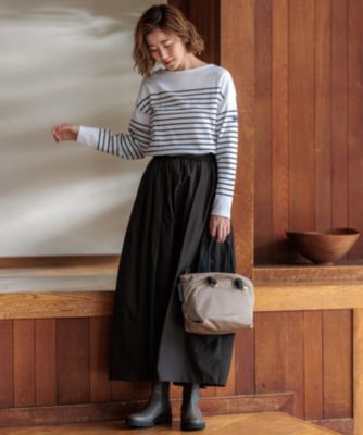 Armor-lux クロップドボーダー カットソー　23区 洗える】Armor-lux クロップドボーダー カットソー / 23区 S