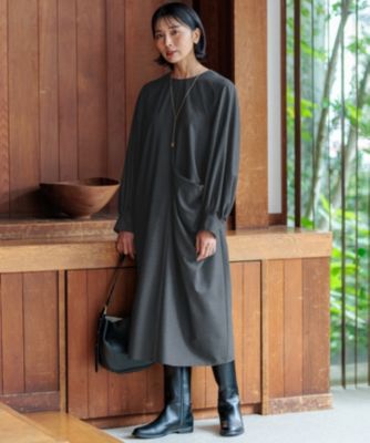 DIRT １００% ワンピース 23区(ニジュウサンク)の【洗える】TWマットクロス ワンピース通販