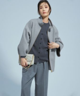 23区 L(ニジュウサンク エル)のウールリバー スタンドカラーコート通販