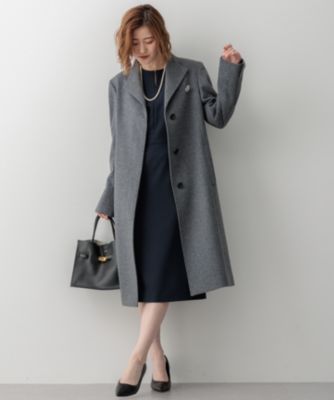 23区 S(ニジュウサンク エス)のウールカシミヤビーバー スタンドカラー