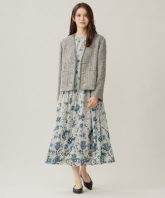 自由区 L(ジユウク エル)のラメノットファンシーツイード ジャケット