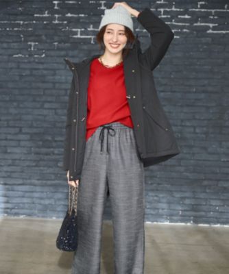 ANY SIS(エニィスィス)の【撥水・洗える】2WAYドロストフーディミドル