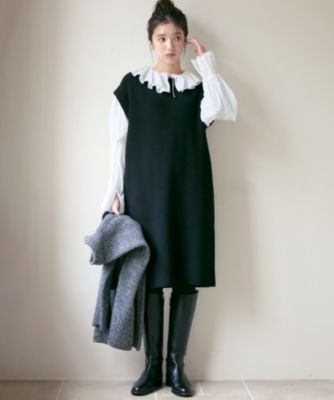 23区23KU ファッション 23区 ウールストレッチツィルピンタック