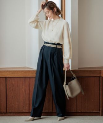 23区(ニジュウサンク)のセミウーステッド モックネック ニット通販