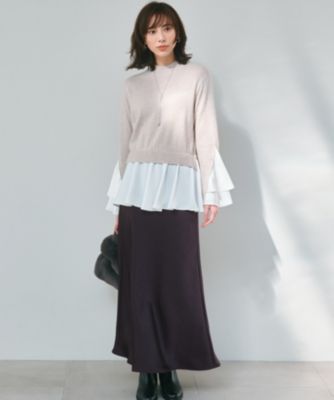 23区 L(ニジュウサンク エル)の【23区×Oggiコラボ】フレアサテンコンビ