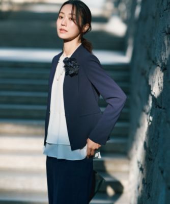 新品未使用　23区　【洗える】テプラマットシフォン ブラウス 23区(ニジュウサンク)の【洗える】テプラマットシフォン ブラウス通販