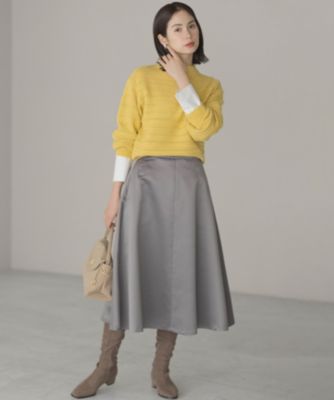 組曲 L(クミキョク エル)のマットサテンノーブルスカート通販 | 集英社