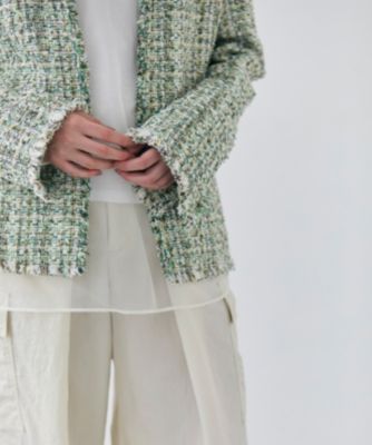 再値下げ！TO BE  CHICツイードジャケット トゥー ビー シック TO BE CHIC 【L】パピヨンファンシー