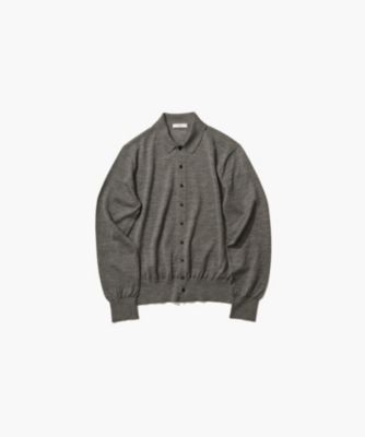 ATON - ATON シルク和紙ポロニットカーディガン 上代6.9万の通販