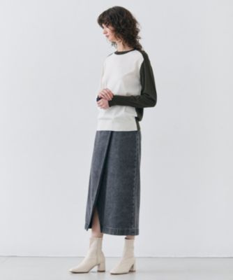 BEIGE，(ベイジ)の【洗える】BURNET / カラーミックスクルーネック