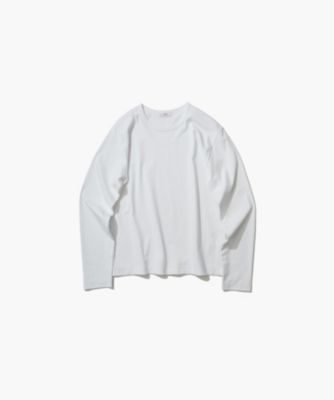 tシャツ 「別注」ATON / DRY COTTON JERSEY ロングスリーブ Tシャツ レディース ATON tシャツ 「別注」ATON / DRY COTTON JERSEY ロングスリーブ