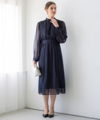 23区 S(ニジュウサンク エス)の【APPLAUDIR】クレープシフォン ドレス