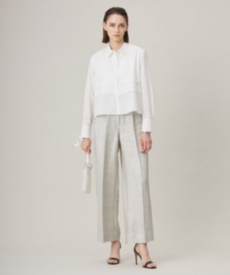 ICB クリーンブロード クロップドブラウス 洗える】 クリーンブロード クロップドブラウス（シャツ