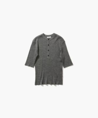 トップス ATON RAMIE WOOL RIB | HENRYNECK SWEATER ATON / RAMIE WOOL RIB HENRYNECK SWEATER | THE LIBRARY（ザ