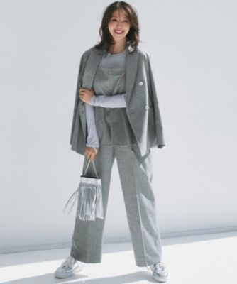 23区(ニジュウサンク)の【セットアップ対応】スラブツイードストレッチ