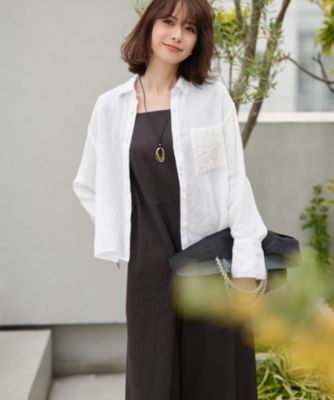 23区 L(ニジュウサンク エル)の【洗える】リネンレーヨンストレッチ