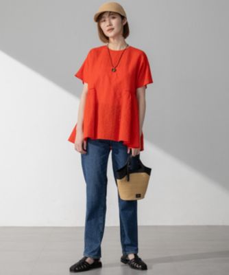 23区 S(ニジュウサンク エス)の【洗える】カラミ ストライプ ペプラム