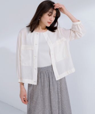 23区 L(ニジュウサンク エル)の【洗える】リネンコットンストライプ