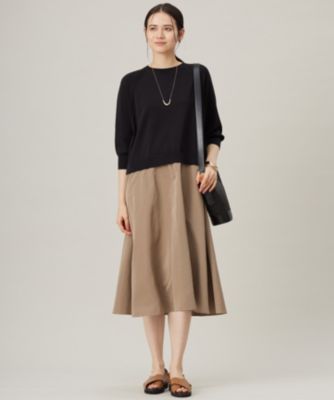 自由区 L(ジユウク エル)の【洗える】タフタコンビ ワンピース通販