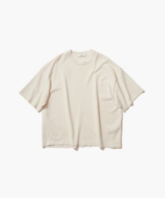 ATON COTTON SILK コットンシルク クルーネックセーター（NUBUCK