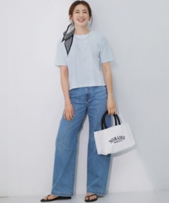 ⭕️23区『接触冷感』23区DENIM サマー ストレート ワイド パンツ〈40〉 接触冷感】23区DENIM サマー ストレート ワイド パンツ / 23区