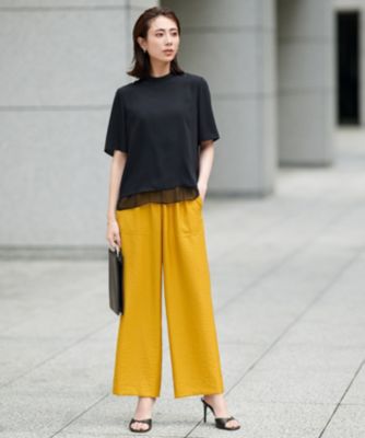 専用icb 今季【洗える】BackSatinAmunzenシフォンコンビブラウス UVケア・洗える】BackSatinAmunzen シフォンコンビブラウス