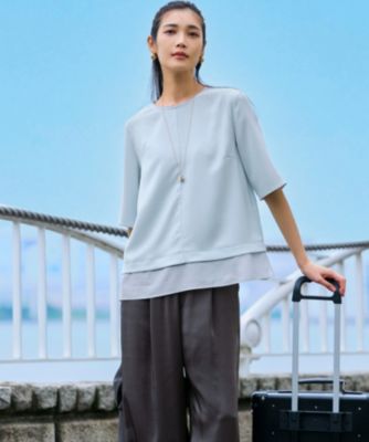 23区(ニジュウサンク)の【Oggi9月号掲載/撥水加工】スムースサテン