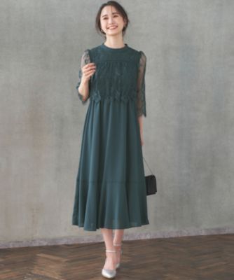 未使用 any SiS エニィスィス 洗える レーシーケープ ドレス フォーマル any SiS(エニィスィス)の【洗える】レーシーケープ ドレス通販