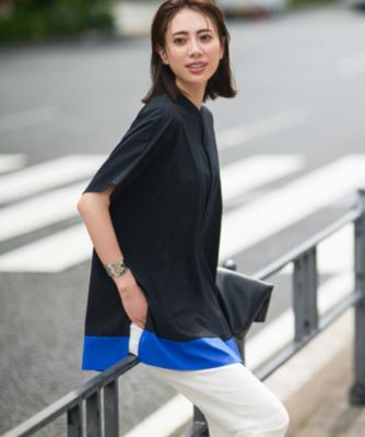 【接触冷感・UVカット・洗える】 RENUソフトタイプライター ブラウス ICB(アイシービー)の【接触冷感・UVカット・洗える】 RENUソフト