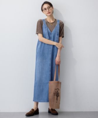 デサントワンピ 23区(ニジュウサンク)の【RED CARD TOKYO×23区】デニム サロペット