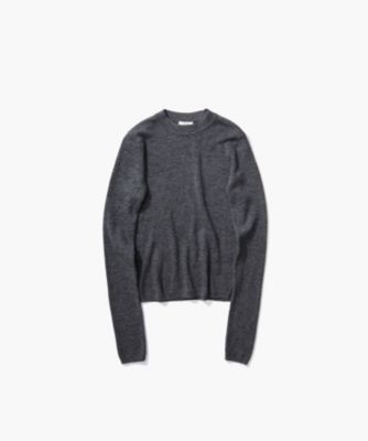 ATON ニット　06 GARMENT DYED CASHMERE SILK ｜ クルー