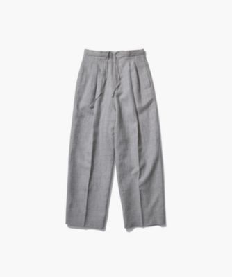 ATON(エイトン)のLINEN WOOL TWILL | タックイージーパンツ通販 ATON(エイトン)のLINEN WOOL TWILL | タックイージーパンツ通販