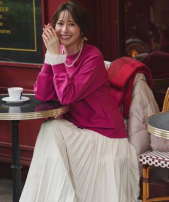 23区(ニジュウサンク)のナチュラルコットンベア レースレイヤード