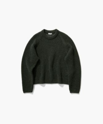 ATON(エイトン)のWOOL CASHMERE ALPACA | メッシュクルーネック