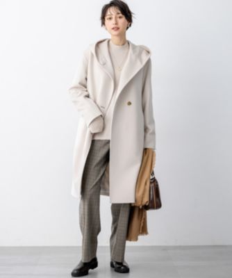 23区(ニジュウサンク)のウールカシミヤビーバー フーデット