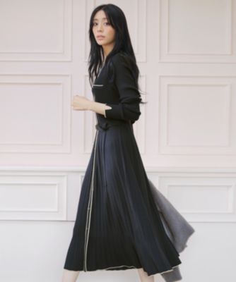 ANY SIS(エニィスィス)のバイカラーデザインニット ワンピース通販