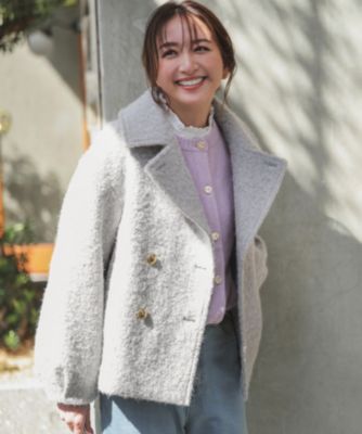 ANY SIS(エニィスィス)の【2WAY】ブークレーシャギーラメ アウター通販