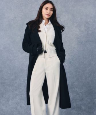 23区今季【滝沢眞規子さん着用】MANTECOPureリバー フードロングコート 23区 L(ニジュウサンク エル)の【滝沢眞規子さん着用/VERY掲載