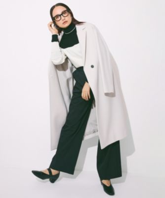 新品 ICB アイシービー メルトンPコート アイボリー サイズ42 XLサイズ ICB(アイシービー)のウールカシミヤメルトン チェスターコート通販