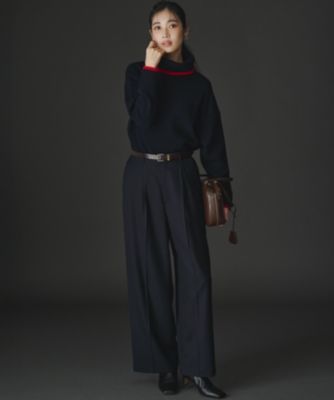 23区(ニジュウサンク)の【FUDGE掲載/洗える】ウールカシミヤ コンビ