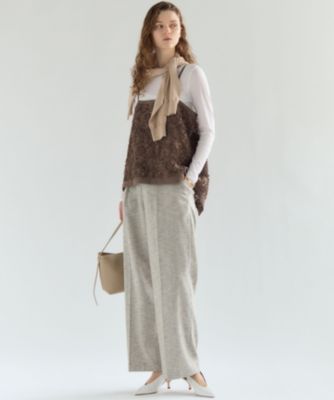 23区 S(ニジュウサンク エス)のリネンライクブッチャー ワイドパンツ